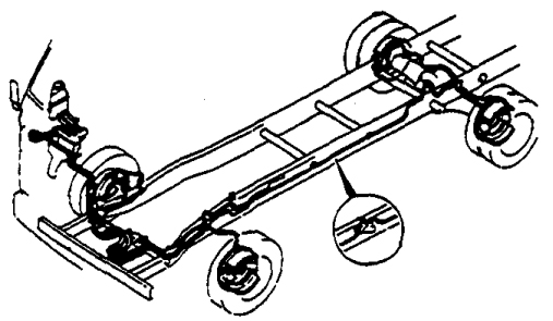 INSPECTION OF BRAKE AND CLUTCH LINES, HOSES AND CONNECTIONS