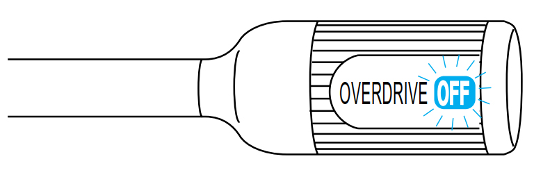 Transmission control indicator light