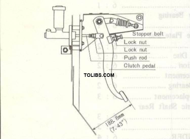 CLUTCH PEDAL ADJUSTMENT