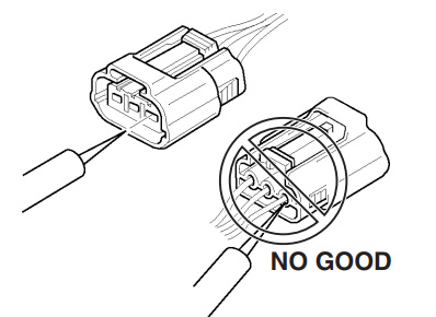 Inspect the terminals of waterproof connectors