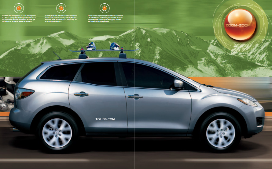 Everything about the Mazda CX-7s bold athletic styling promises an exhilarating driving experience
