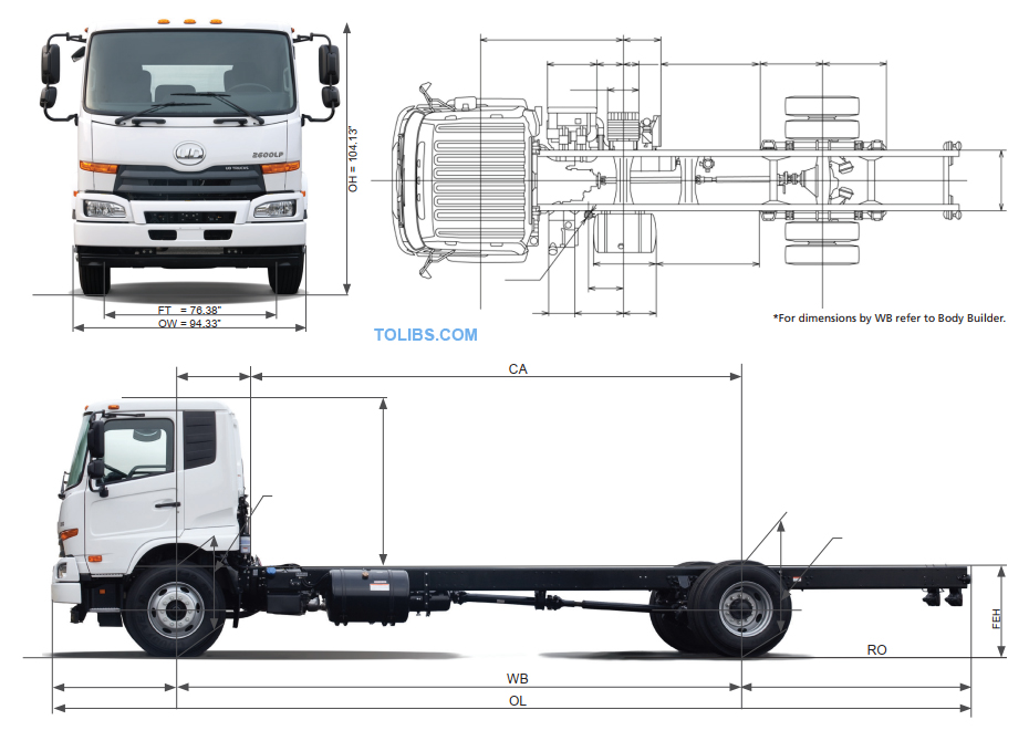 UD2600LP Speciﬁcation Diagrams