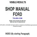 Ford Tractor 1100 2112 Workshop Manual