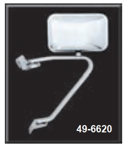 Reproduction Stainless Steel Door Mirror