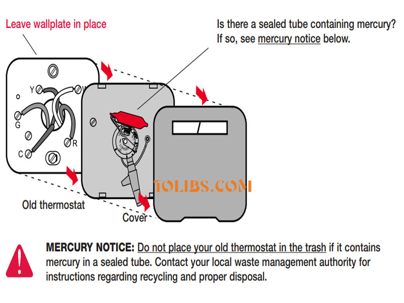 Remove your old thermostat