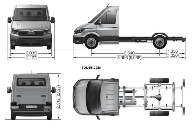 MAN TGE Chassis Standard with Chassis cab