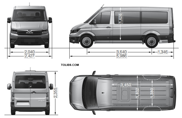 MAN TGE Kombi Standard with Normal roof