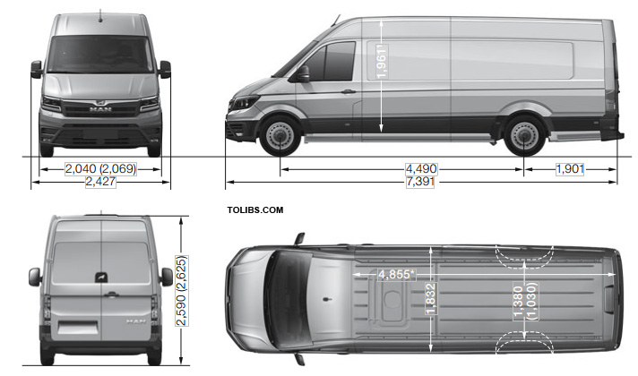 MAN TGE Panel van Extra-long with High roof