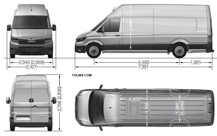 MAN TGE Panel van Extra-long with Super-high roof