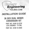 Mazda RX-8 Rotary Engineering 36DCD Installation Guide