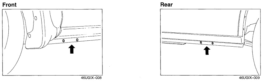 VEHICLE LIFT POSITIONS