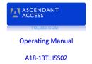 Nissan Cabstar Ascendant A18 13TJ Operator Manual